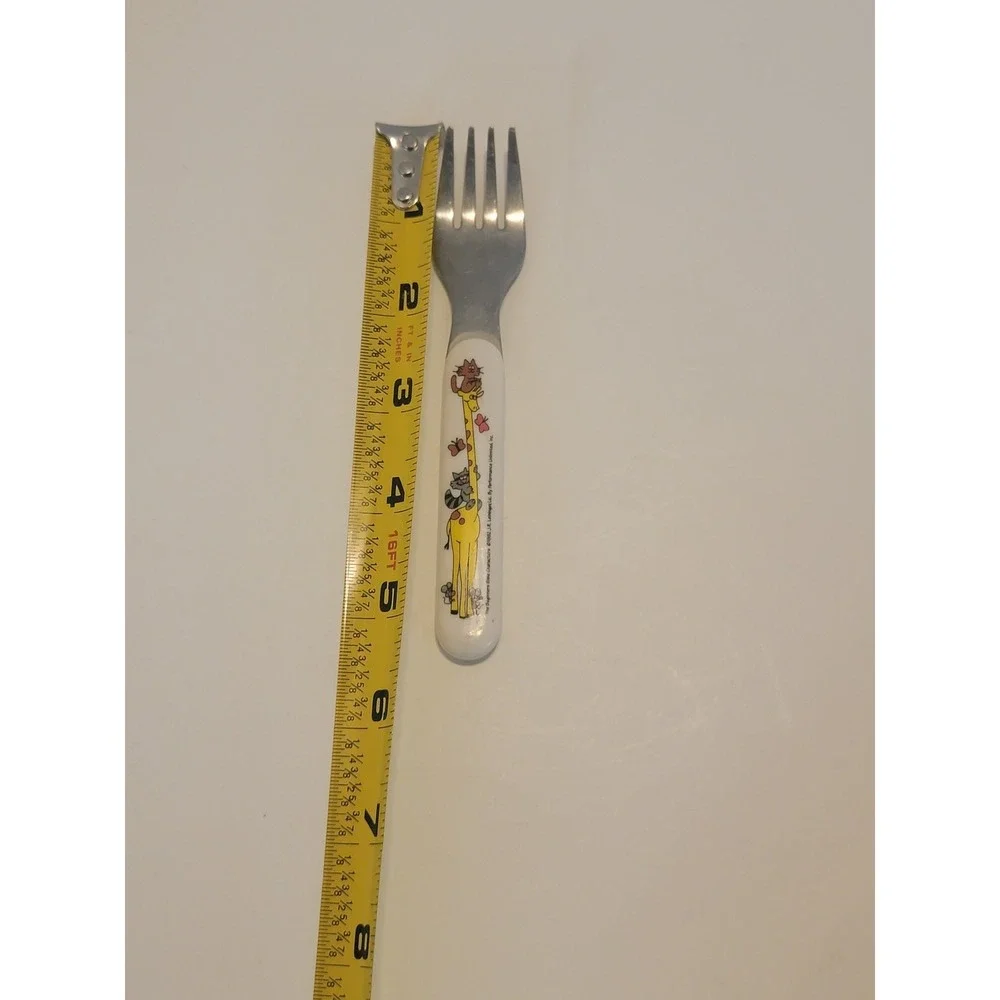 Vtg 90s Noah's Ark Children Cereal Bowl Zak Melamine Ware  Fork Beginner Bible